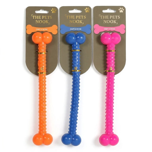 THE PETS NOOK Dimple Bone Dental Chew Toy for Dogs